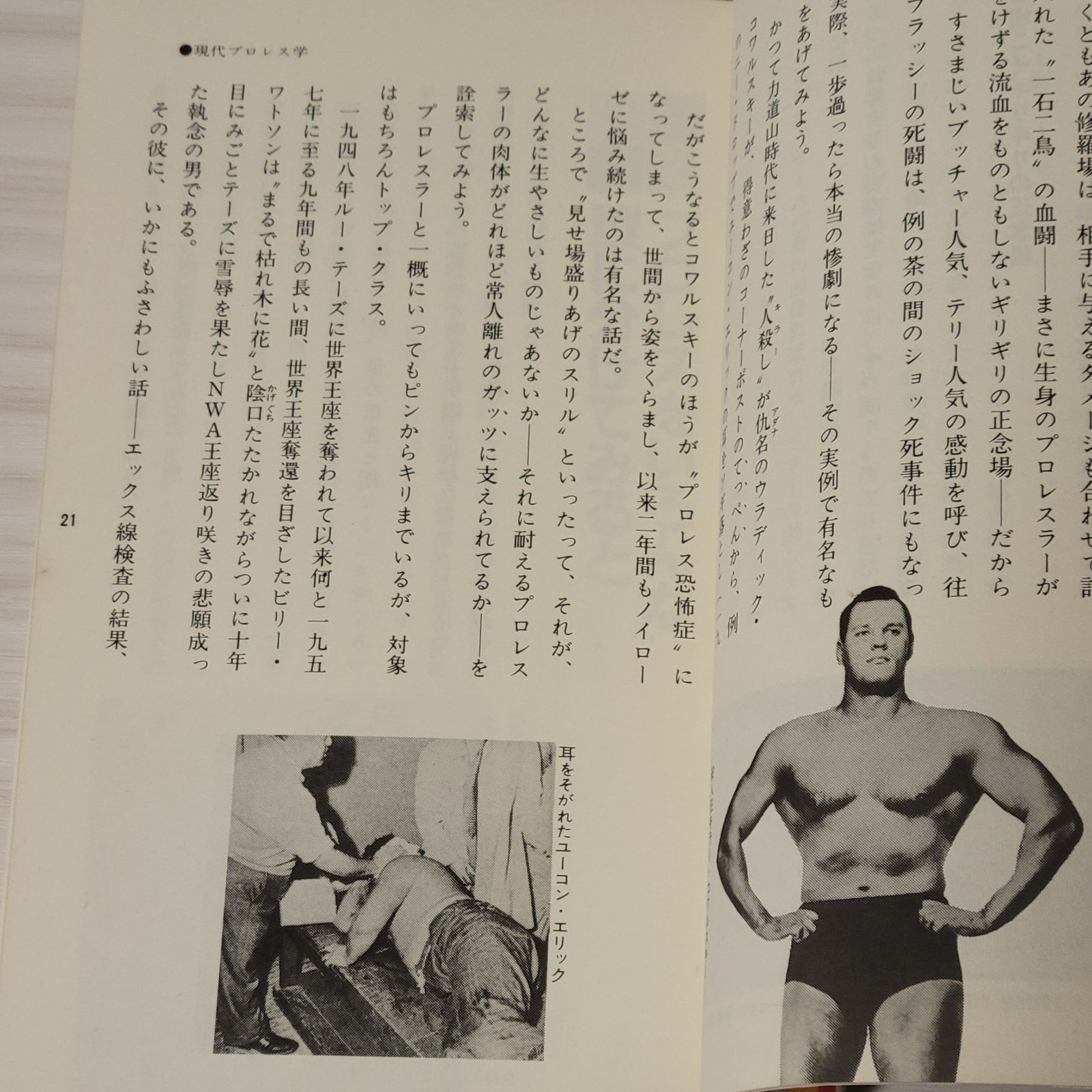 プロレス大研究｜昭和56年発行 血と肉弾戦の記録 ザ ブッチャー ・猪木