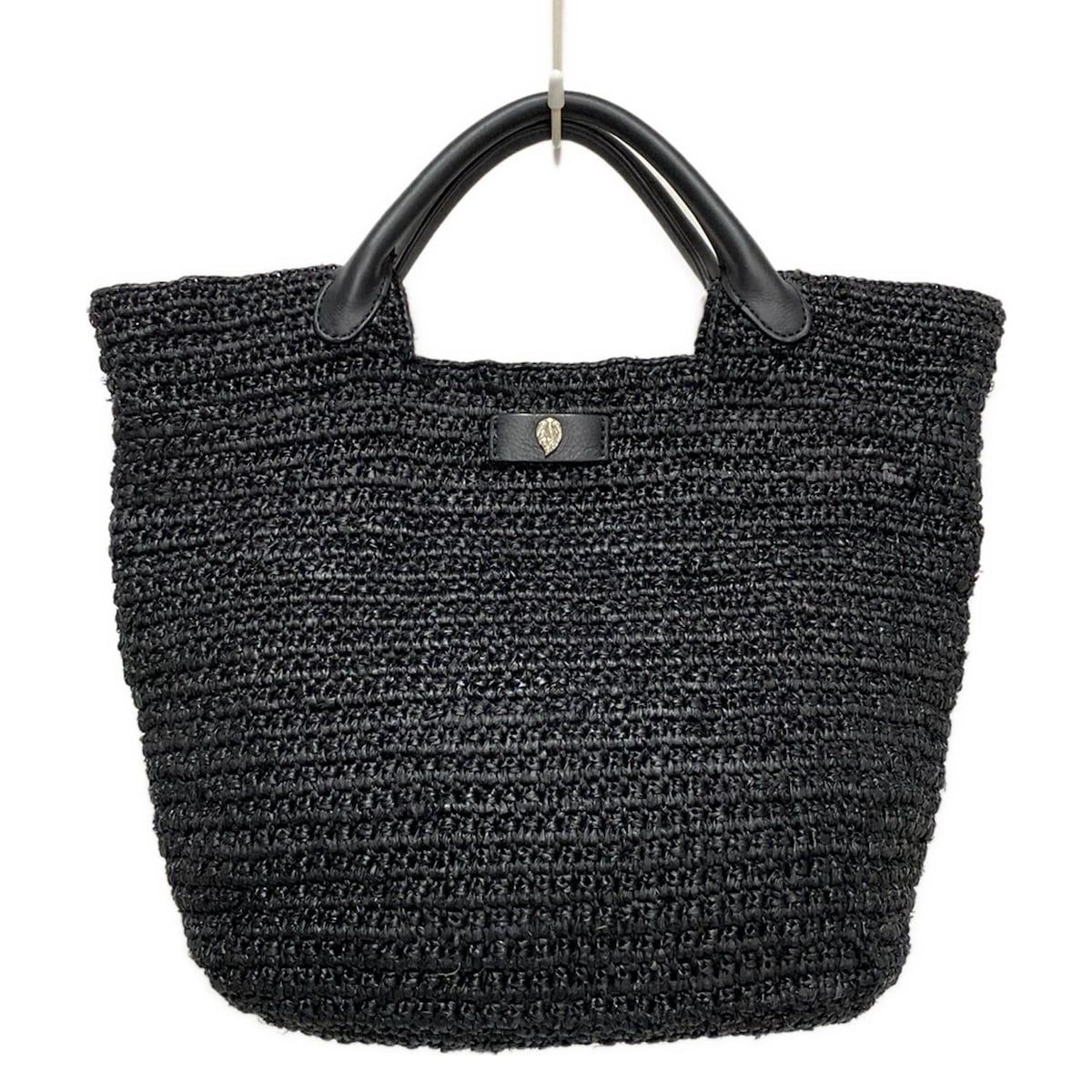 ヘレンカミンスキー　カゴバッグ　トートバッグ　黒　ショルダー　ラフィア ヘレンカミンスキー トートバッグ - ヘレンカミンスキー ラフィア