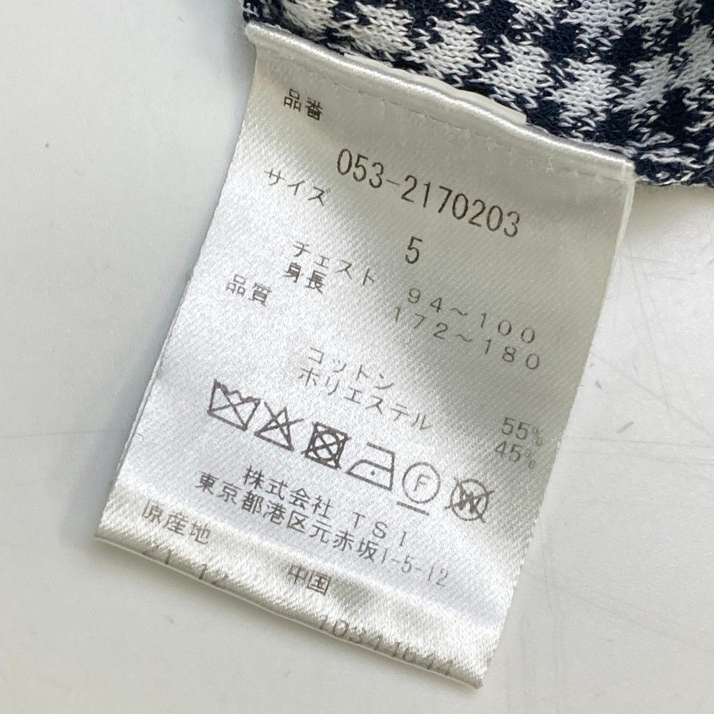 サイズ：5 PEARLY GATES パーリーゲイツ  長袖 ニットセーター 千鳥柄 ネイビー系 [240101464030] ゴルフウェア メンズ ストスト サイズ：5 PEARLY GATES パーリーゲイツ 長袖 ニットセーター