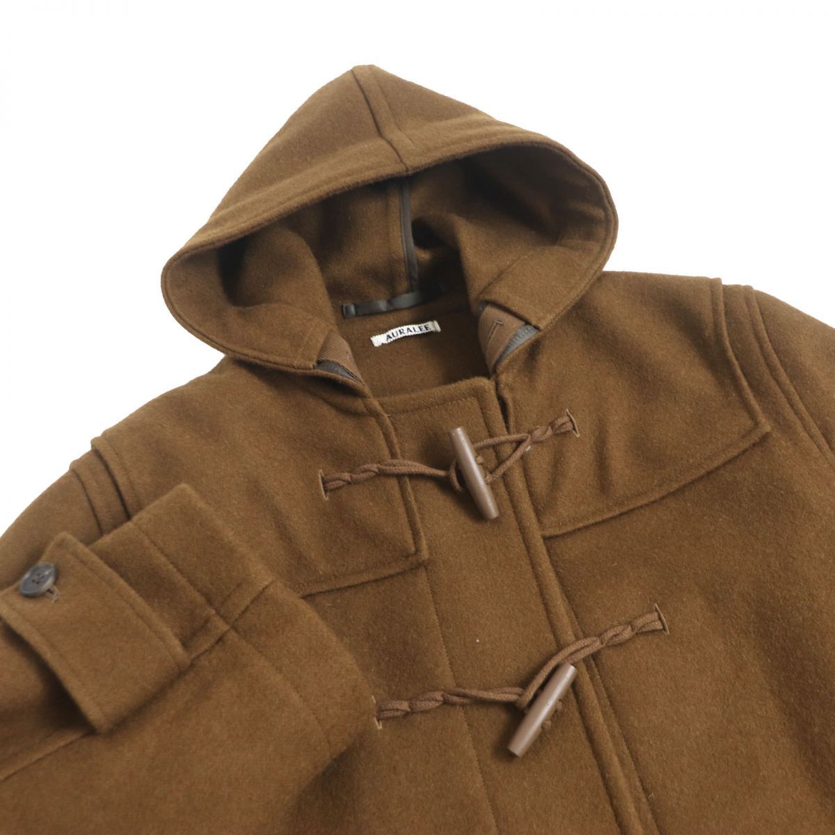AURALEE A22AC01WH WOOL HERRINBONE PILE DUFFLE COAT オーラリー 