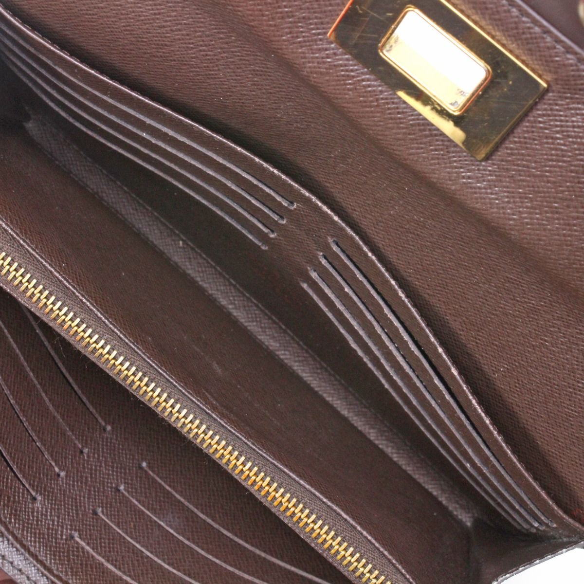 LOUIS VUITTON ルイヴィトン ダミエ ポルトフォイユ ローズベリー 長 
