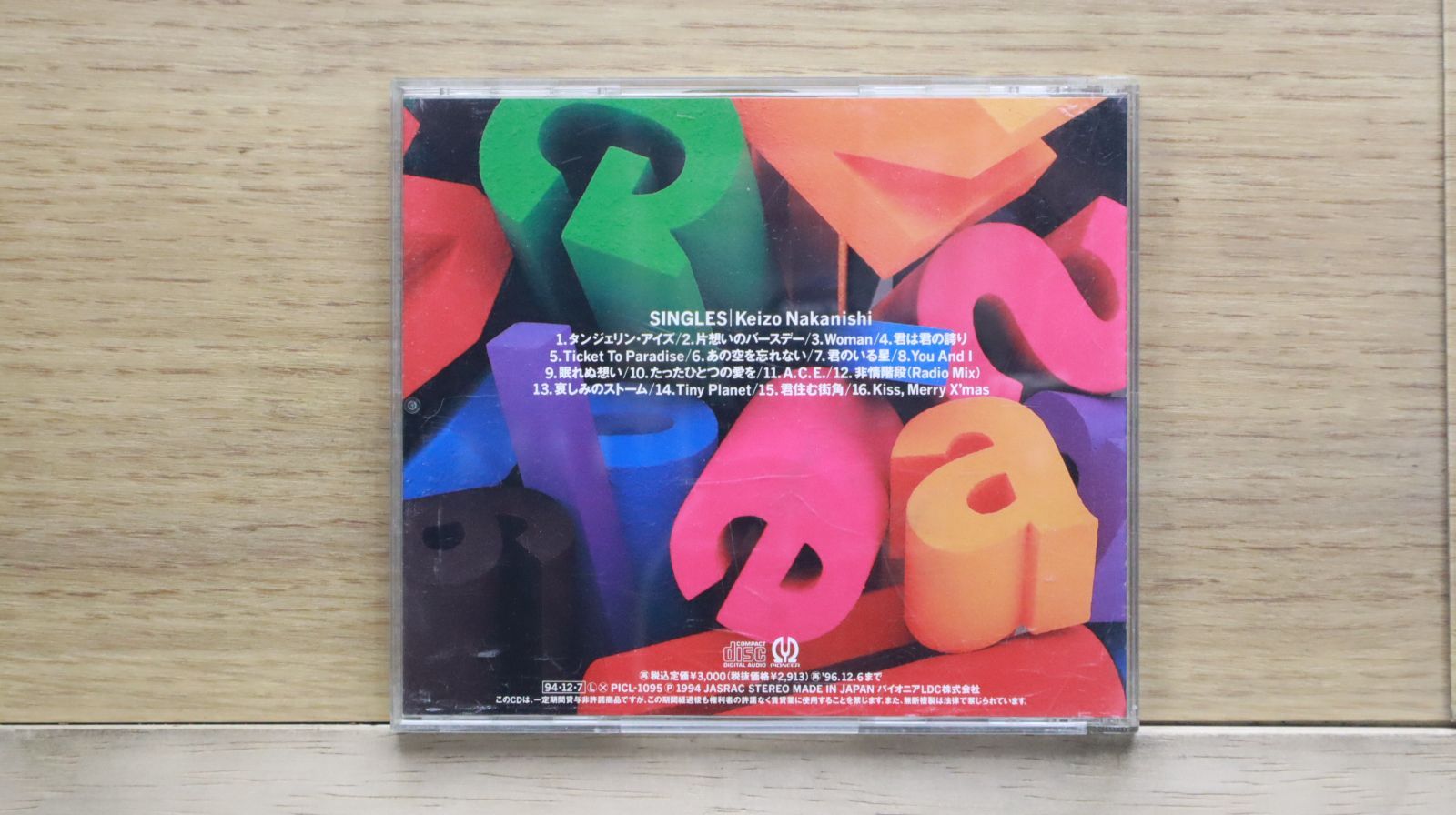 国内盤CD☆中西圭三/Keizo Nakanishi□ SINGLES 【PICL1095
