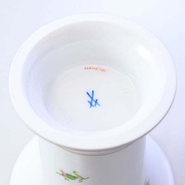 マイセン ピンクローズ ピンクの薔薇 花瓶 ベース 16cm Meissen 020110