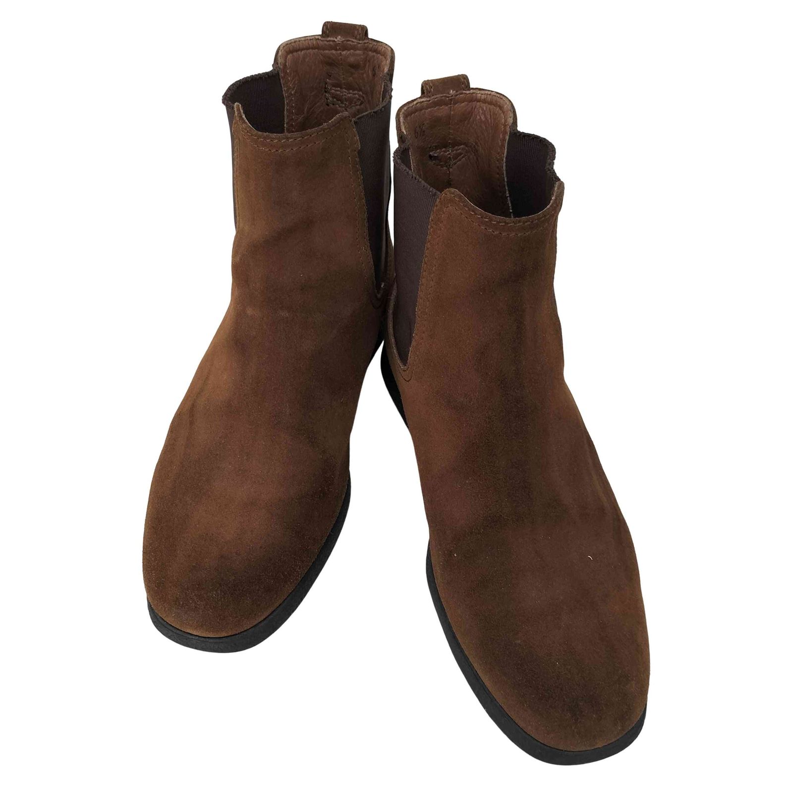 新品TOD'Sトッズ サイドゴアブーツ 茶 メンズ6.5 スウェード25.5cm トッズ TOD'S スエード サイドゴアブーツ メンズ UK：6.5 トッズ