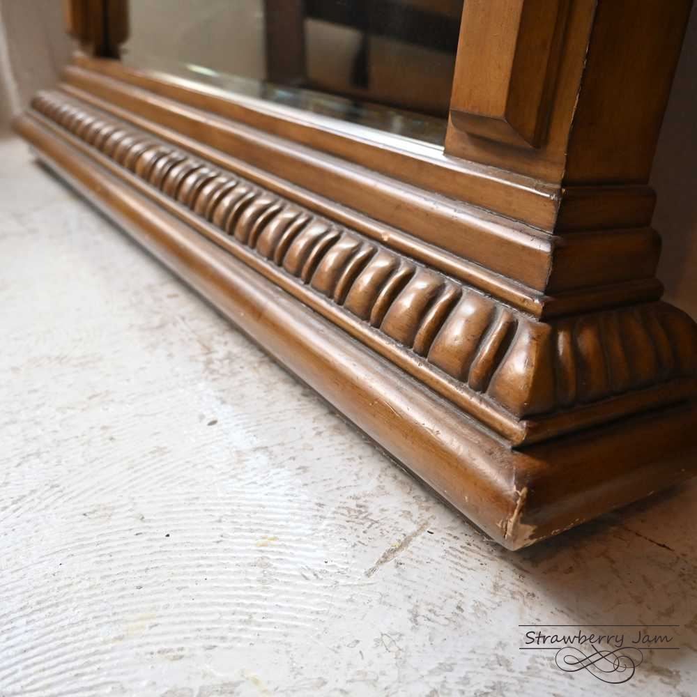 N-6 フランスアンティーク フレンチミラー 剥離家具 姿見 全身鏡