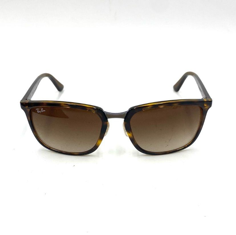 美品　レイバン　サングラス　べっ甲柄　ウェリントン Ray-Ban レイバン サングラス アイウェア ウェリントン べっ甲 柄 57