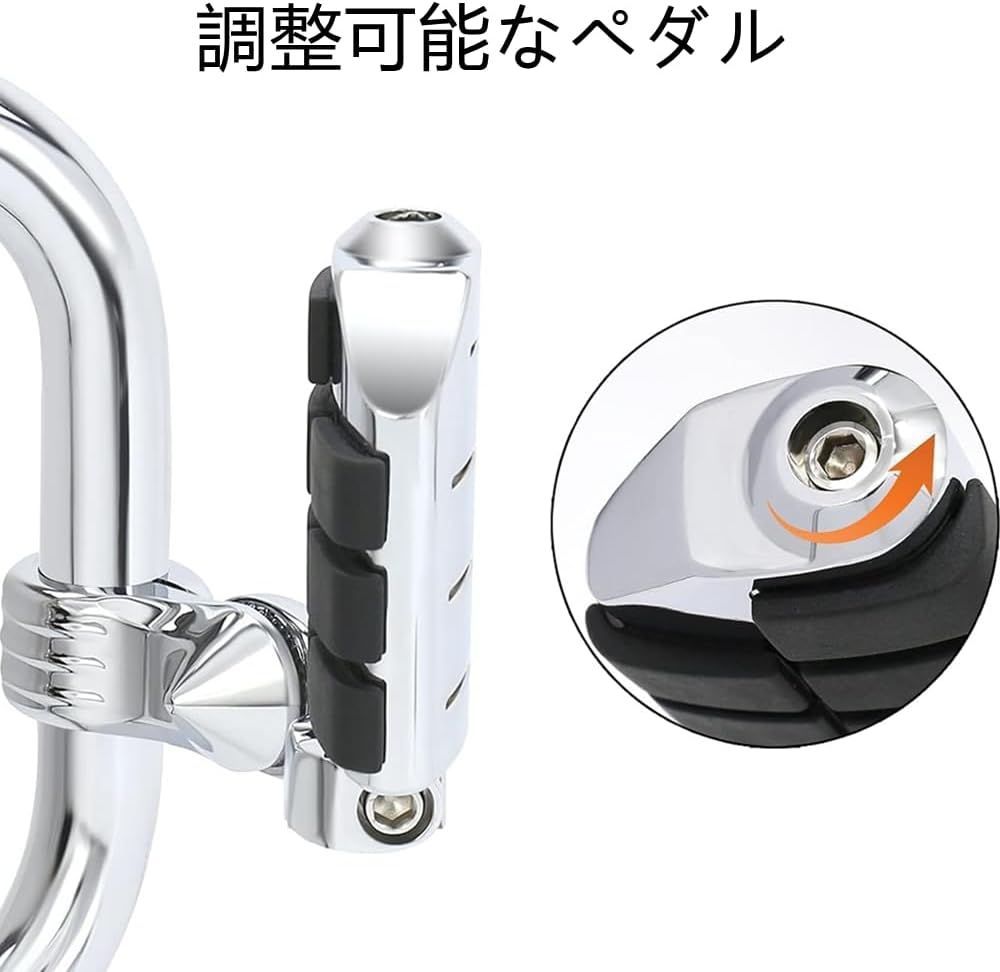 汎用 新品 Oリングタイプ ハイウェイペグ ステップセット 　(Z1/Z2/Z750/Z900/Z1000/KZ/KH/SS/H2/Z400FX/BEET/JMC/セレクト/ビート/当時物