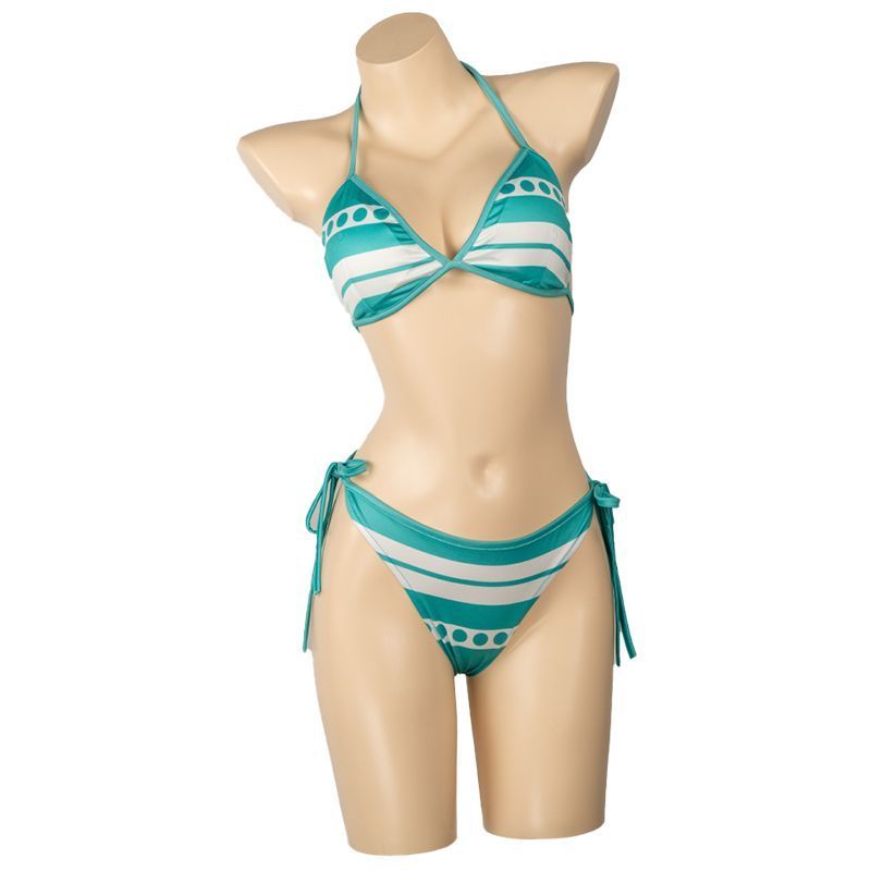 ワンピースコスプレ ナミ フルセット 水着 夏休み ウィッグ付き Amazon.co.jp: [Briskyjp] ナミ 水着 コスプレ衣装(ウィッグ 靴