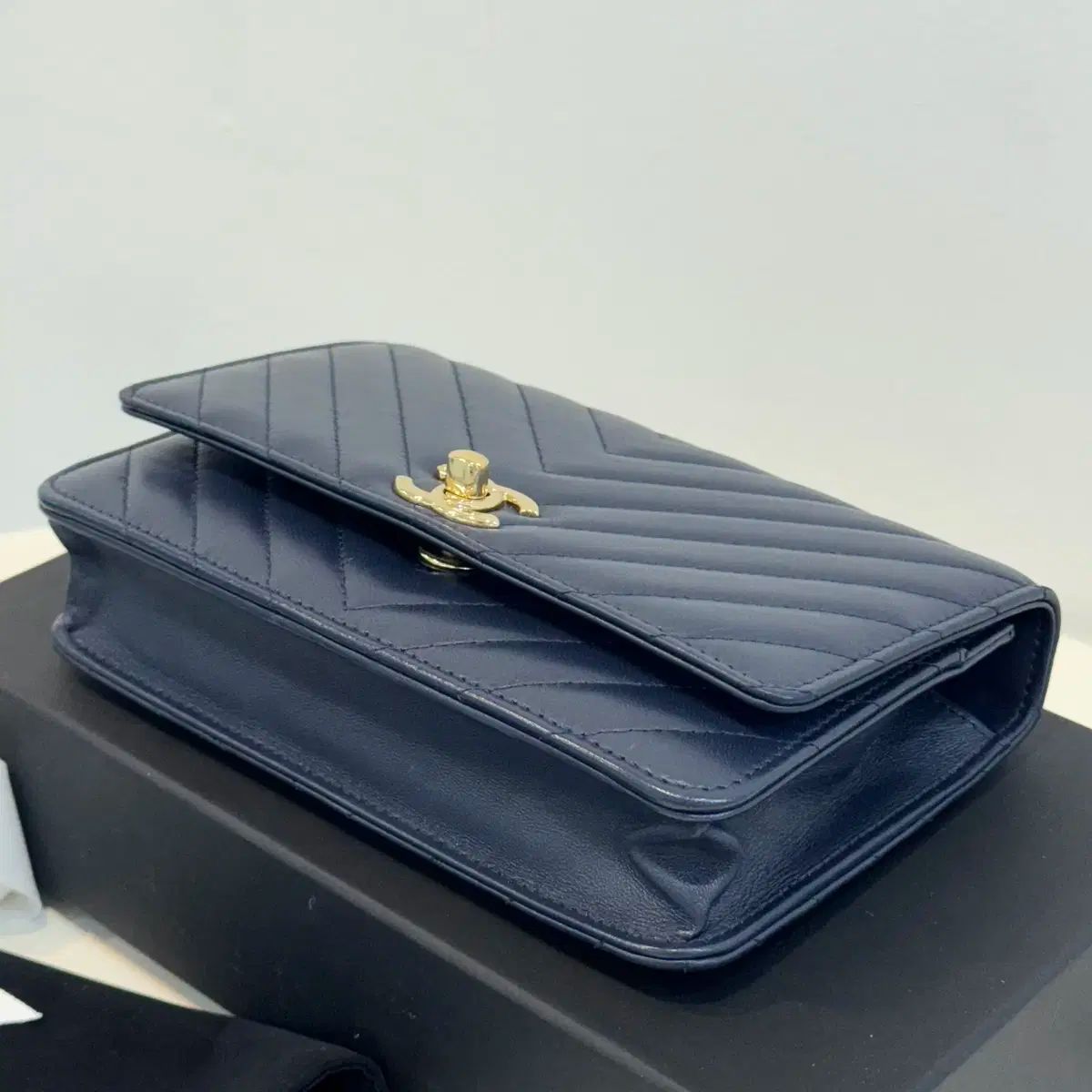 ヴィンテージ☆CHANEL☆トレンディCC WOCチェーンクロスバッグ CHANEL 1992年頃製 スエードクラシックフラップチェーンバッグ