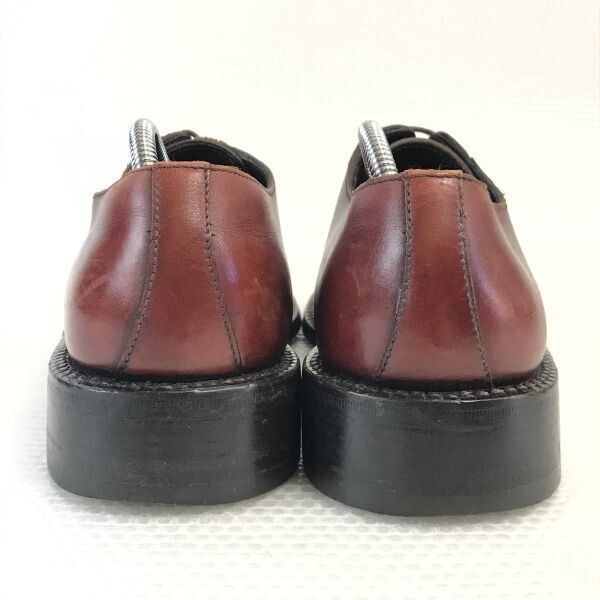 ARTISAN SHOES アルチザン 重厚本革 マッケイ製法 プレーントゥ 7 26.0 赤茶 BROWN オールレザー ビジネス dress A-33