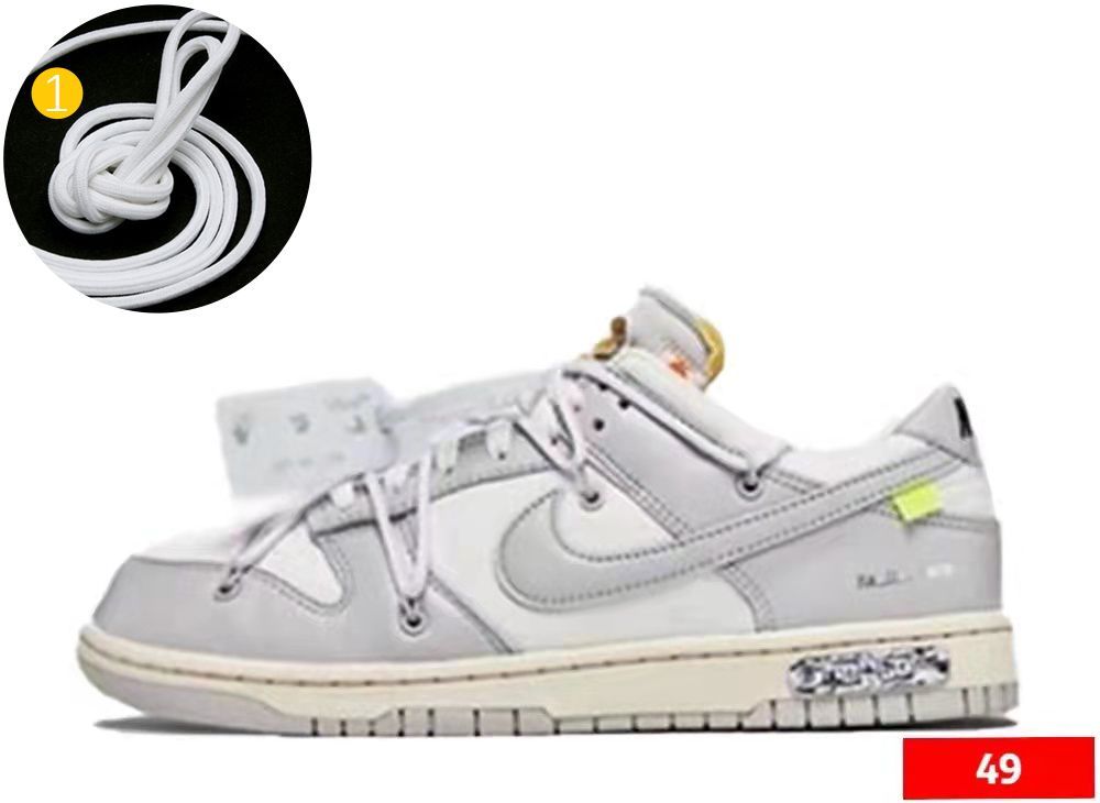 OFF-WHITE × NIKE DUNK LOW The50 適用紐 1 - Timii - メルカリ