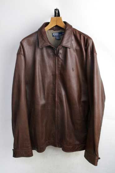 希少 高級 ラルフローレン Ralph Lauren スウィングトップ型 レザー