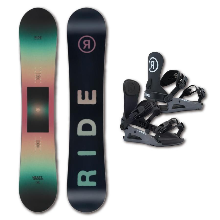 爆買い，新作 スノーボード RIDE HEARTBREAKER u0026 CL2 ビンディング 2点セット 2026. レディス モデル ＊バイン取付無料＊！ ボード