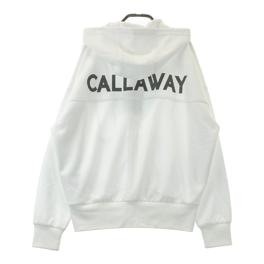 サイズ：M CALLAWAY キャロウェイ  長袖 ジップジャケット フード付  ホワイト系 [240101434839] ゴルフウェア レディース ストスト サイズ：M CALLAWAY キャロウェイ 長袖 ジップジャケット フード