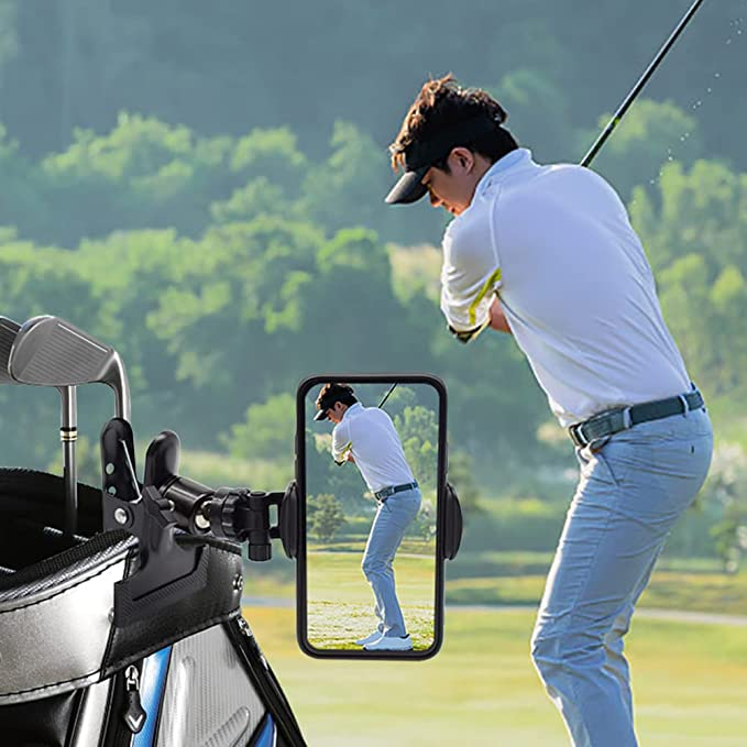 SelfieGOLF レコードゴルフスイング 携帯電話ホルダー ゴルフ