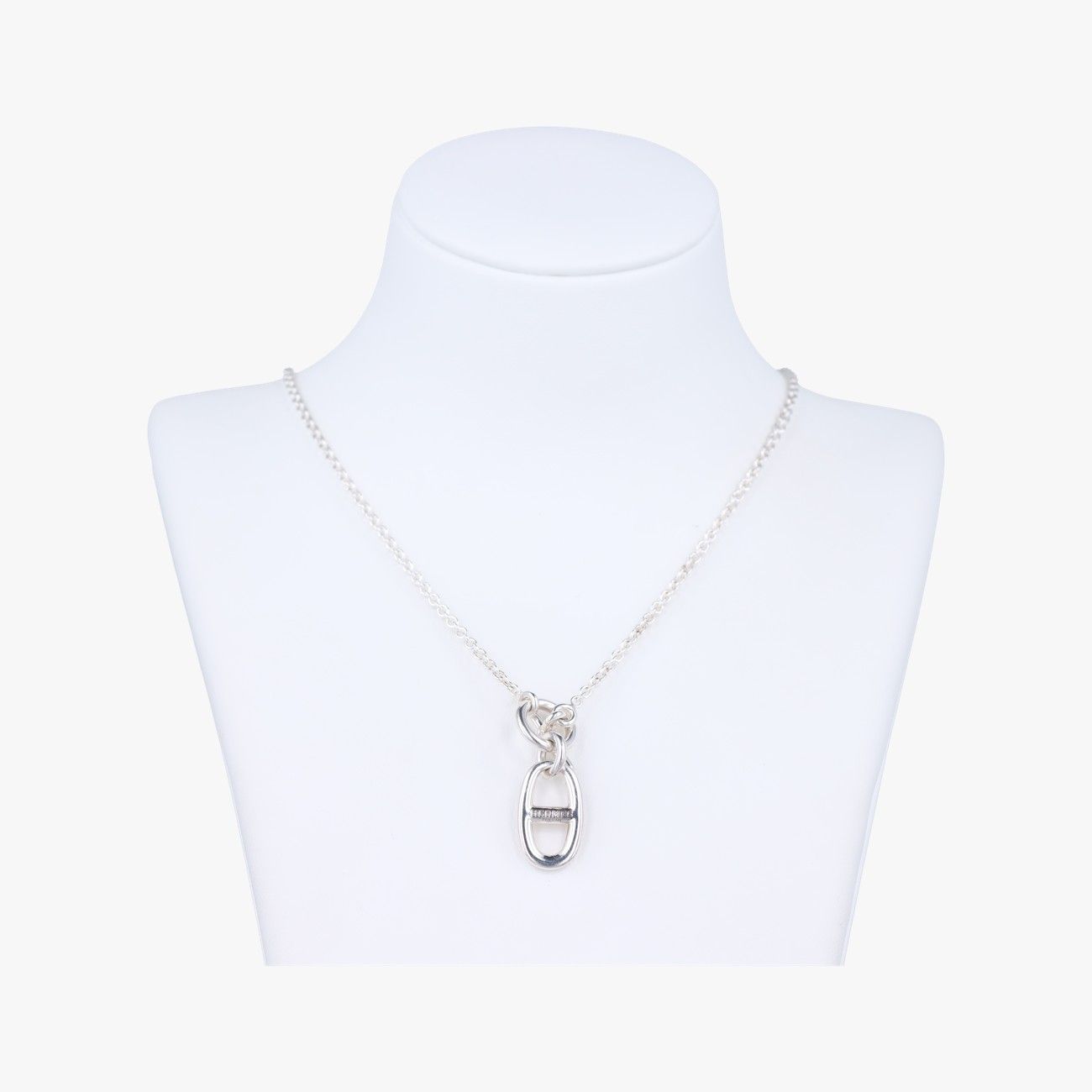 エルメスHermesシェーヌダンクル アミュレットシルバーAg925