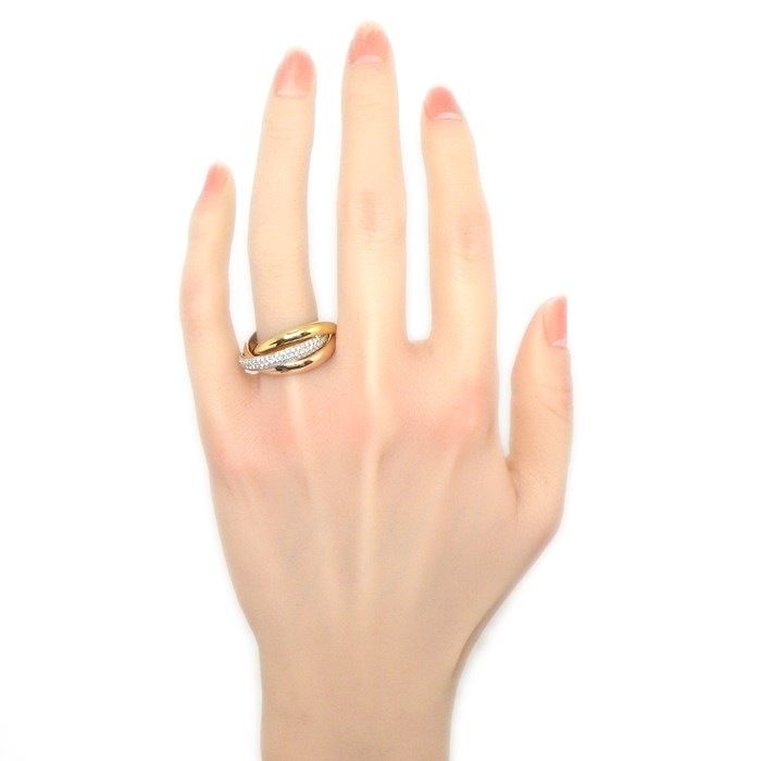 カルティエ Cartier リング トリニティ クラシック MM B4236059 パヴェ