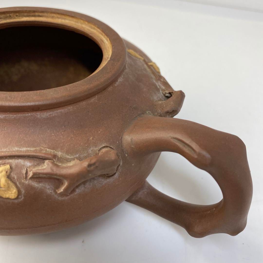 中国古玩 盘仙朱泥急須