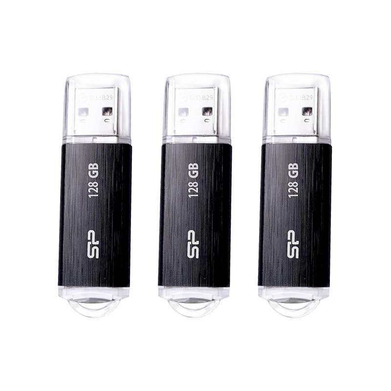 Silicon Power シリコンパワー 3パック 128GB USBメモリ USB3.1/USB3.0 Blaze B02
