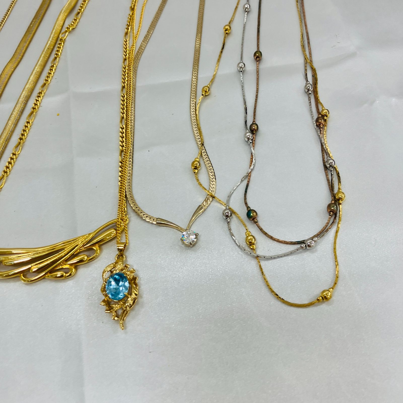 A【ネックレス】金メッキ ゴールドメッキ お洒落 - メルカリ