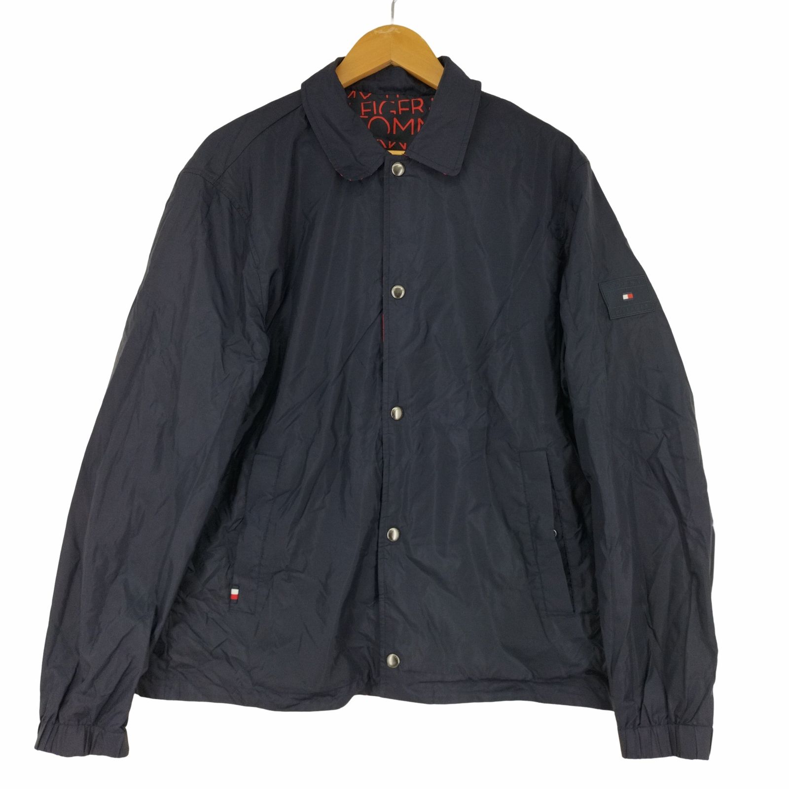 トミーヒルフィガー TOMMY HILFIGER 総ロゴ コーチジャケット メンズ 