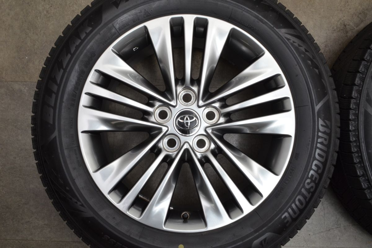 いいね バリ溝 製 トヨタ 40 アルファード Z 純正 18in 7J 40 PCD120 ブリヂストン ブリザックVRX3 225 60R18 ヴェルファイア 現行 送料無料！