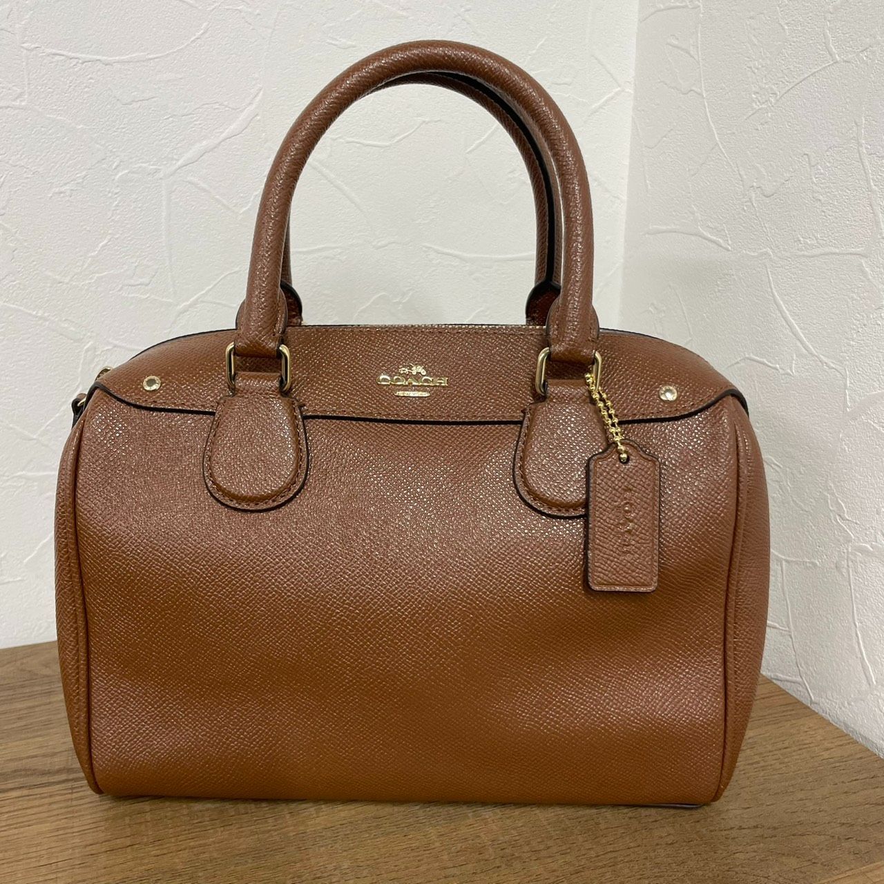 最終値下げ！ミニ ベネット サッチェル クロスグレインレザー COACH】コーチ ミニ ベネット サッチェル クロスグレインレザー バッグ