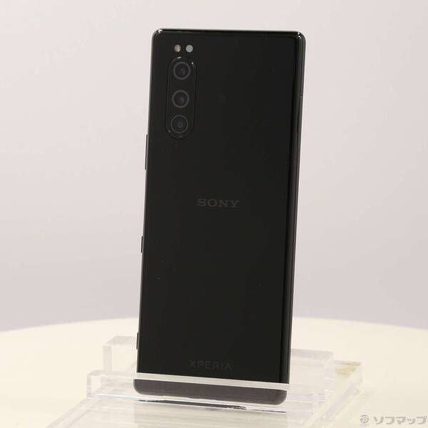 〔品〕 Xperia 5 128GB ブラック J9260 SIMフリー【198】