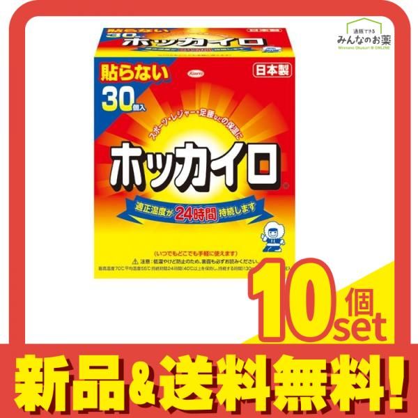 ホッカイロ 貼らないタイプ レギュラー 30個入 10個セット まとめ売り