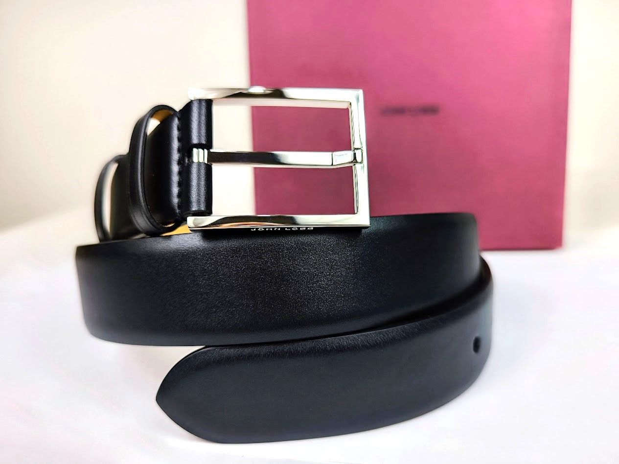 51％OFF ジョンロブ AUSTELL オーステル カーフベルト ブラック サイズ90cm×32mm ベルトBOX等付