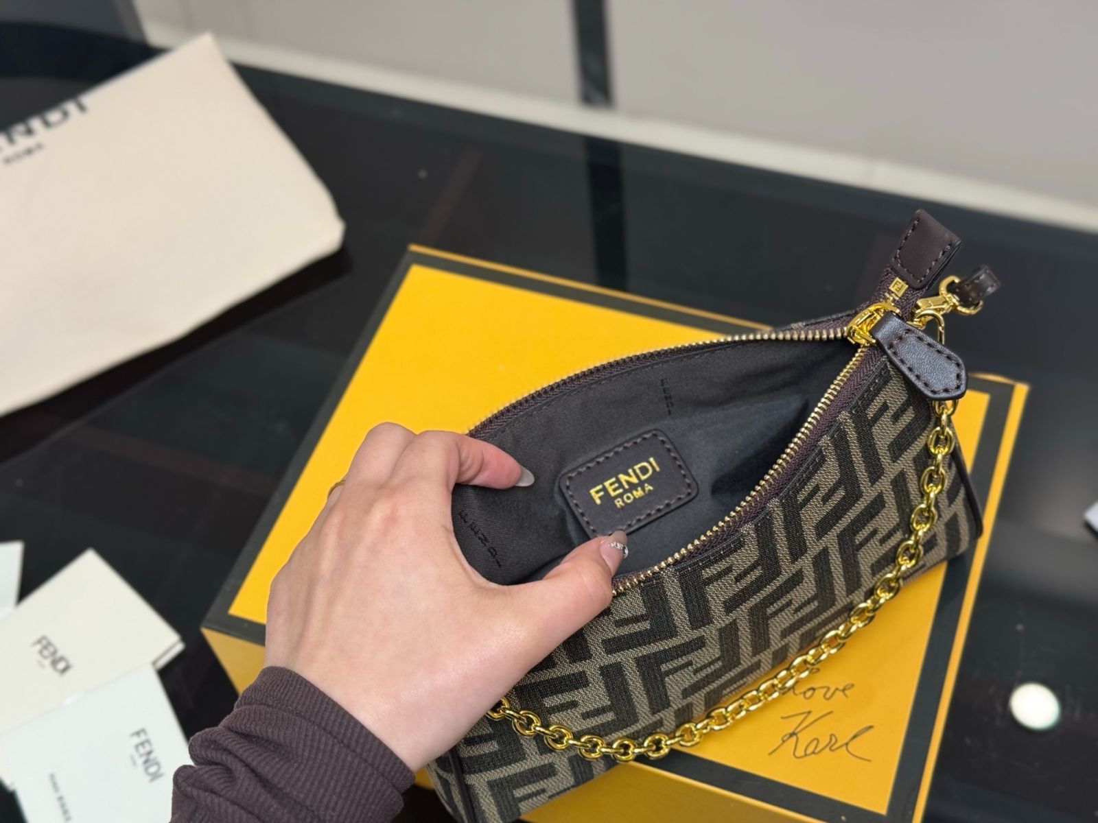 今日特価】Fendi Large Mahjong Bag フェンディ ラージ