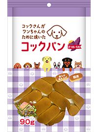 同梱不可 50個セット サンメイト コックさんがワンちゃんのために焼いたコックパンさつまいも味90g