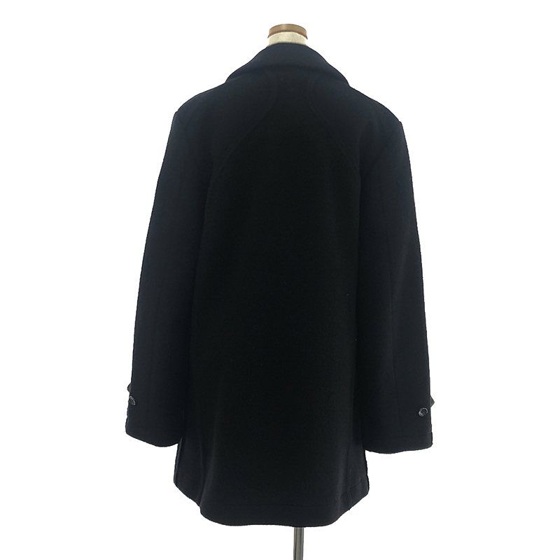 COMME des GARCONS HOMME PLUS / コムデギャルソンオムプリュス | 2003AW | カーブ期 ウール インサイドアウト  ダブル オーバーコート | M | ブラック | メンズ - メルカリ