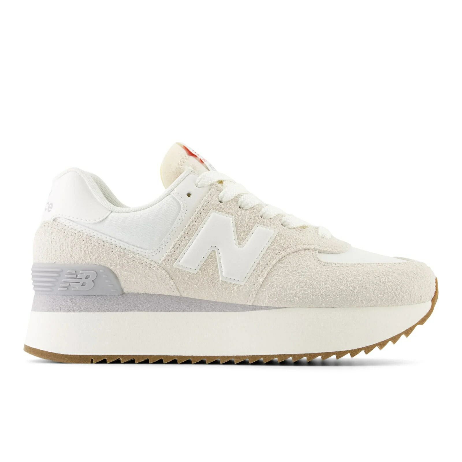 ニューバランス WL574Z QD 574+ 厚底スニーカー ライトグレー