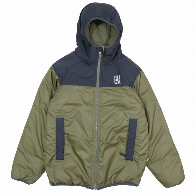 スタンダード カリフォルニア STANDARD CALIFORNIA リバーシブル パフパーカー ジャケット ブルゾン SD Stretch  Reversible Puff Parka オリーブ サイズL - メルカリ