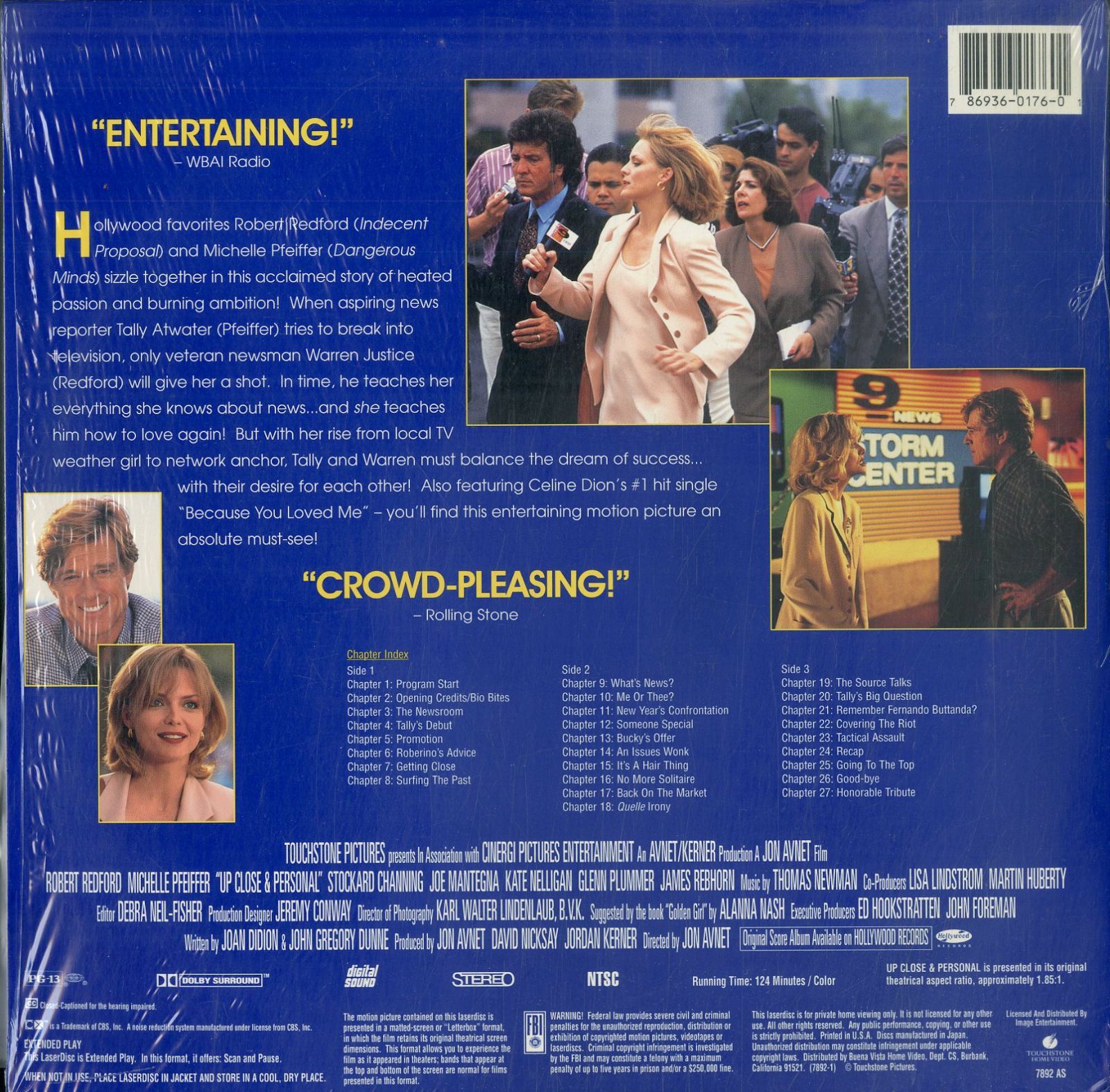 LD2枚 / ロバート・レッドフォード/ミシェル・ファイファー / Up