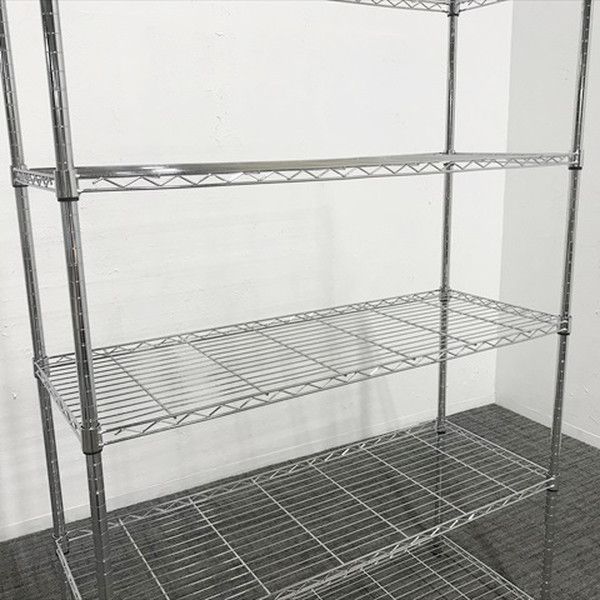 ワイヤーシェルフ　シルバー　新品未使用 楽天市場】幅83cm ワイヤーシェルフ NP L型 ロータイプ ニトリ