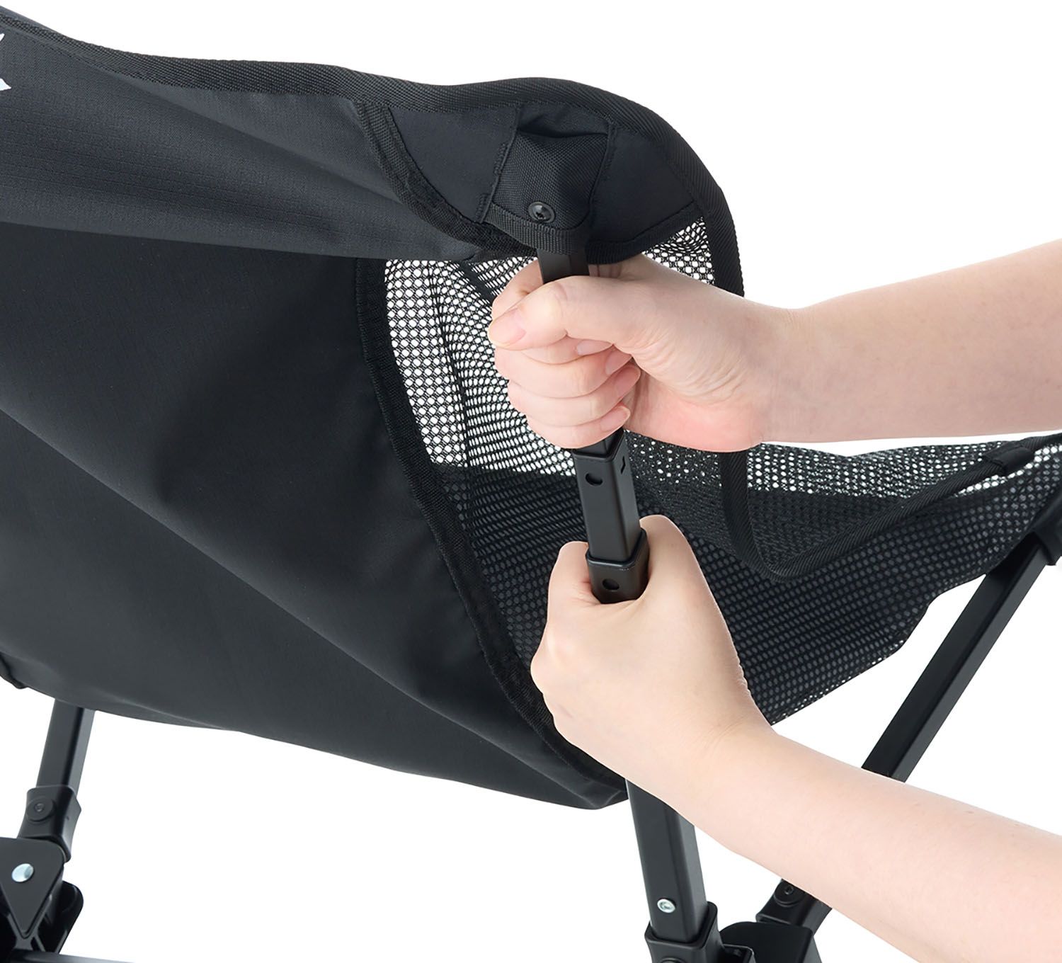 ロゴス LOGOS アウトドア イージーセットバケットチェア ブラック