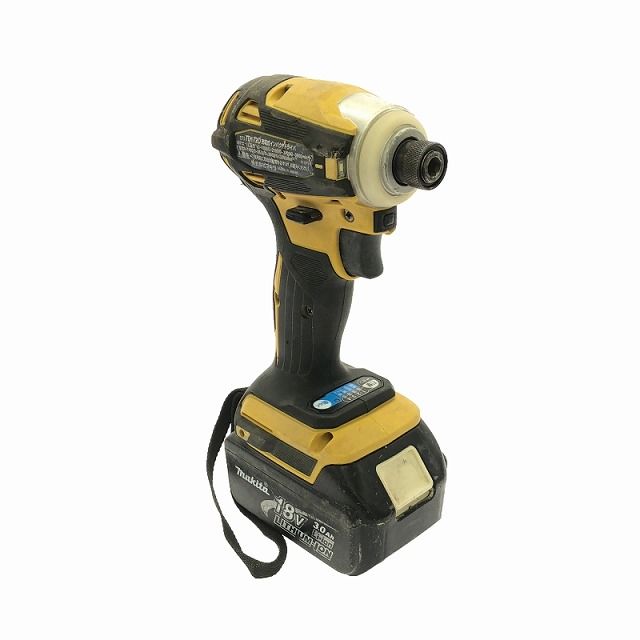 ☆中古品☆makita マキタ 18V 充電式インパクトドライバー TD172D 黄色 