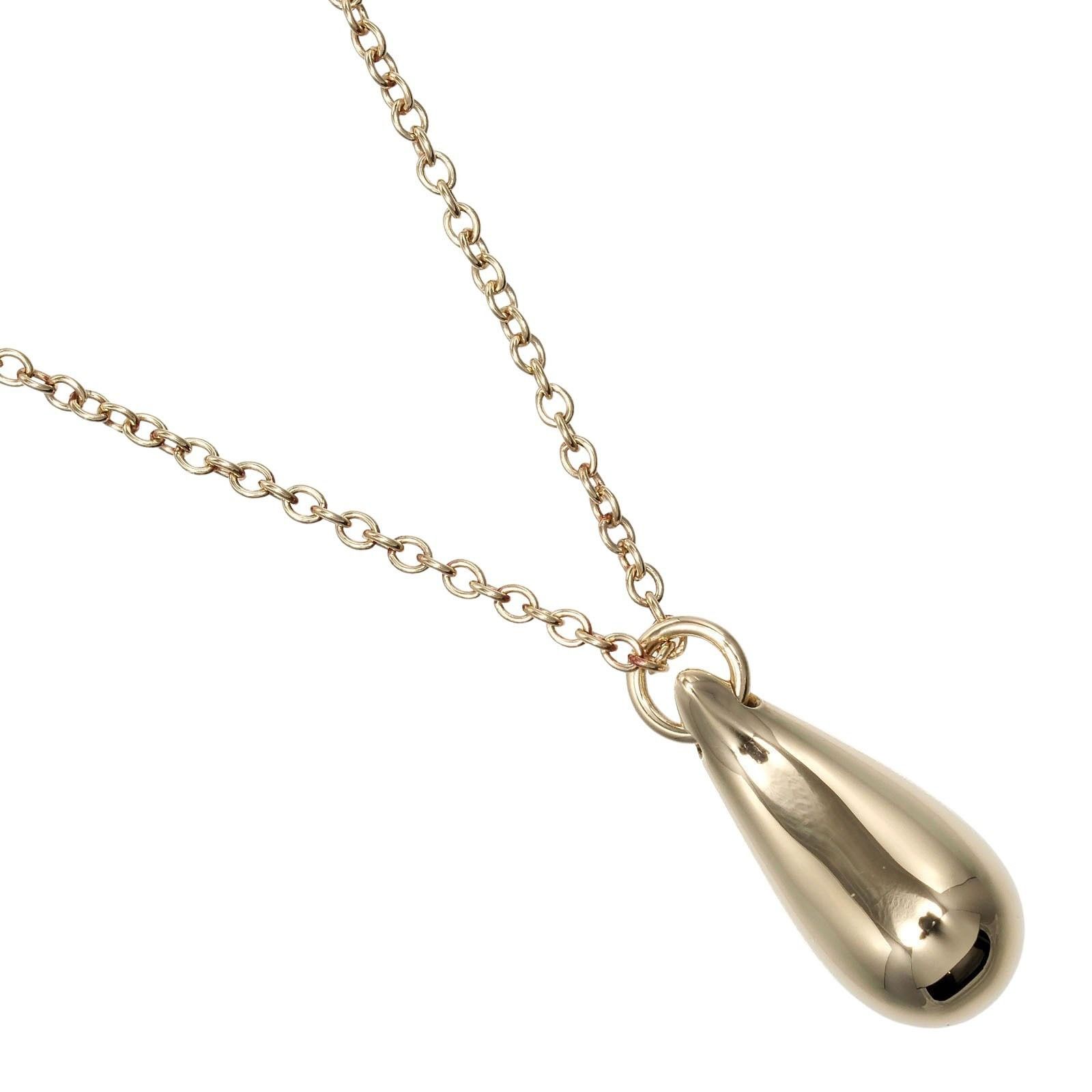 TIFFANY&Co.】ティファニー ティアドロップ K18イエローゴールド 