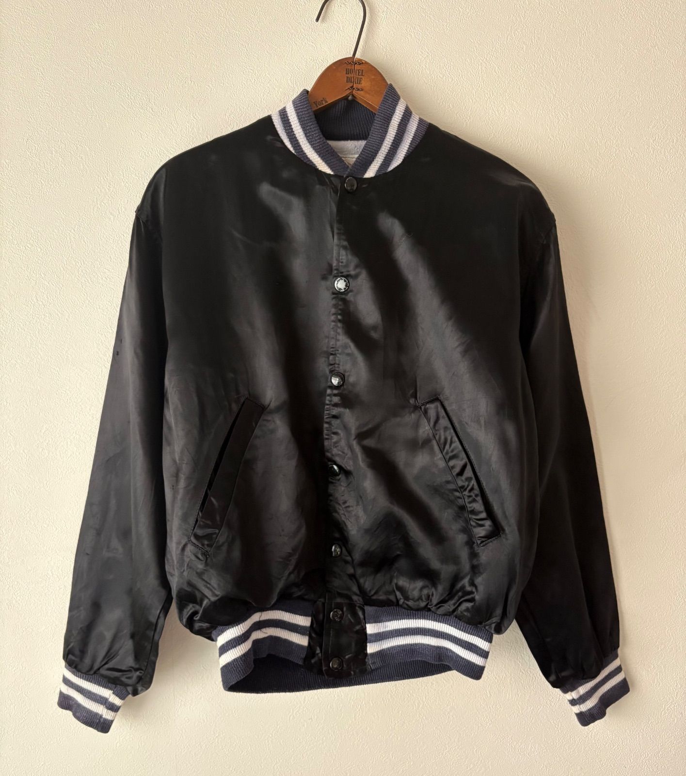 60's 70's USA製 サテン スタジャン 40 USA製 70s Love Jackets サテンスタジャン スタジャン（メンズ