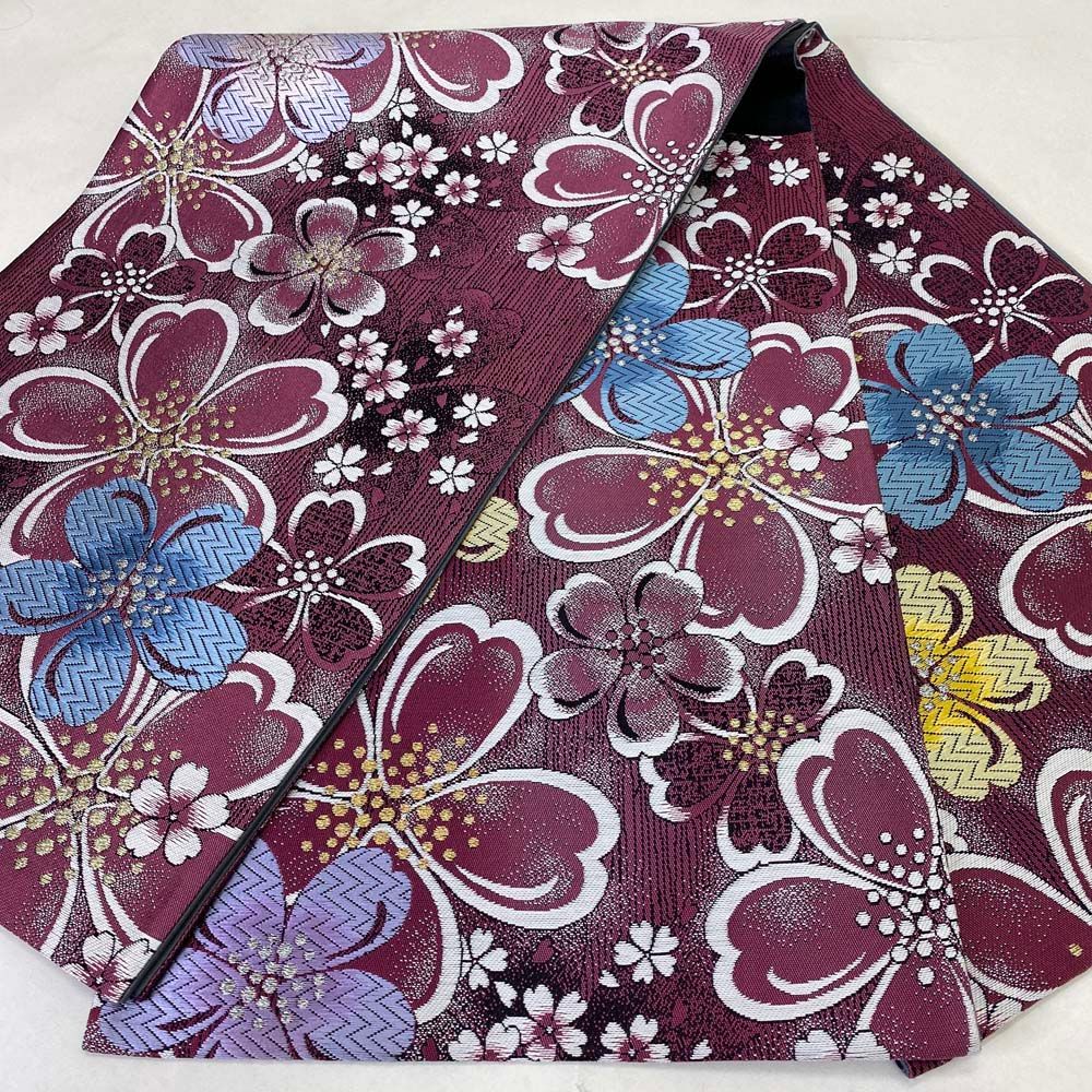 振袖用袋帯 訳あり 成人式 帯 可愛い 袋帯 中古 リサイクル 礼装 振袖  