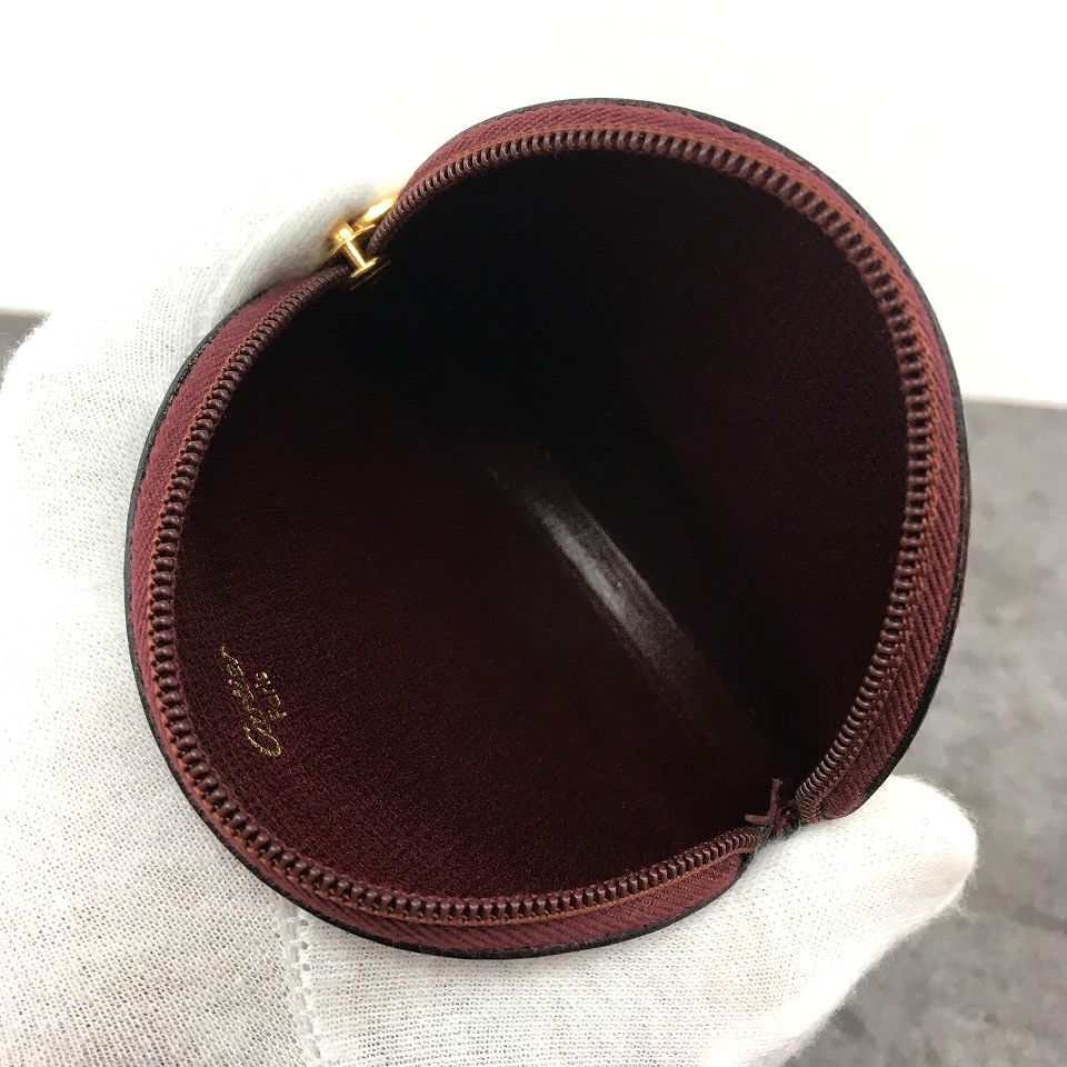 送料込み！ 未使用品 Cartier コインケース ボルドー 箱付き