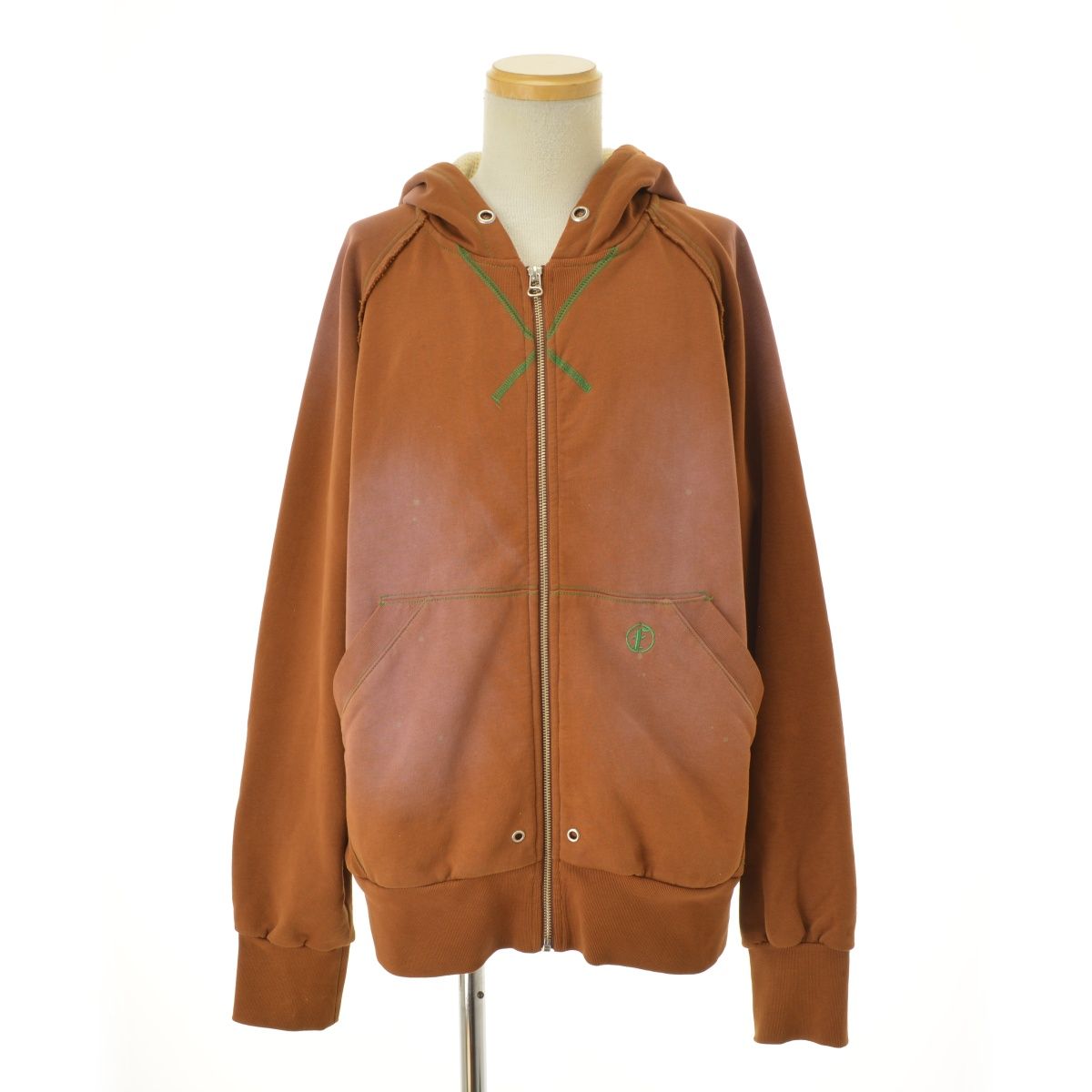 FAF】002341204 AGED ZIP UP HOODIE エイジドジップアップフーディ 