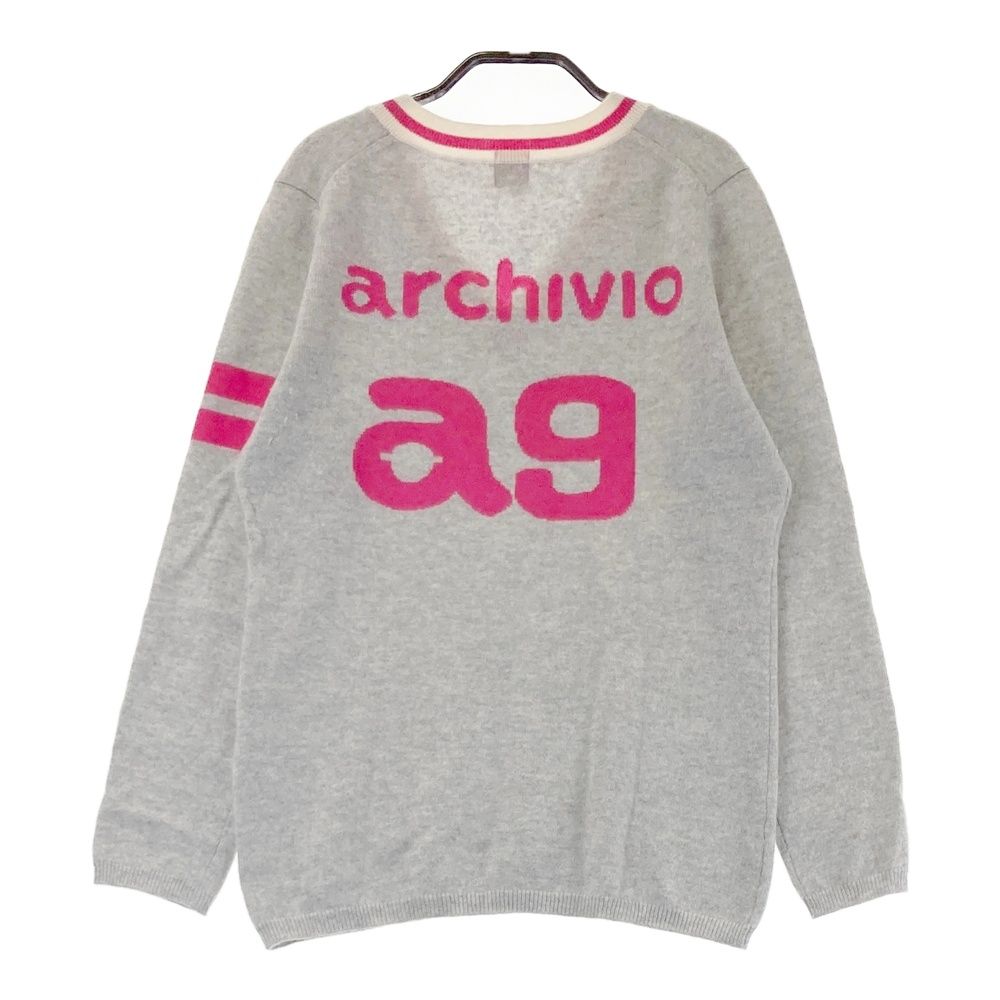 サイズ：38 ARCHIVIO アルチビオ カシミヤ Vネックニット