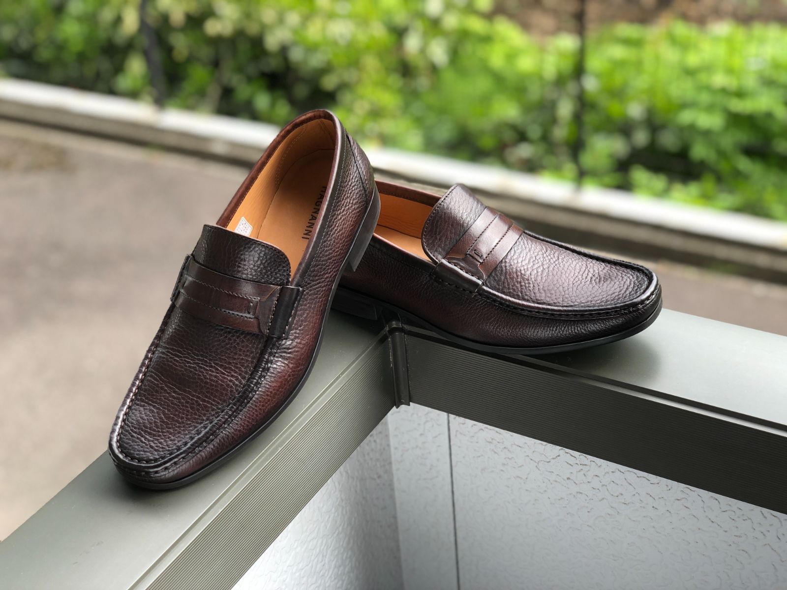 MAGNANNI マグナーニ コインローファー 39 25㎝ 濃茶 ブラウン