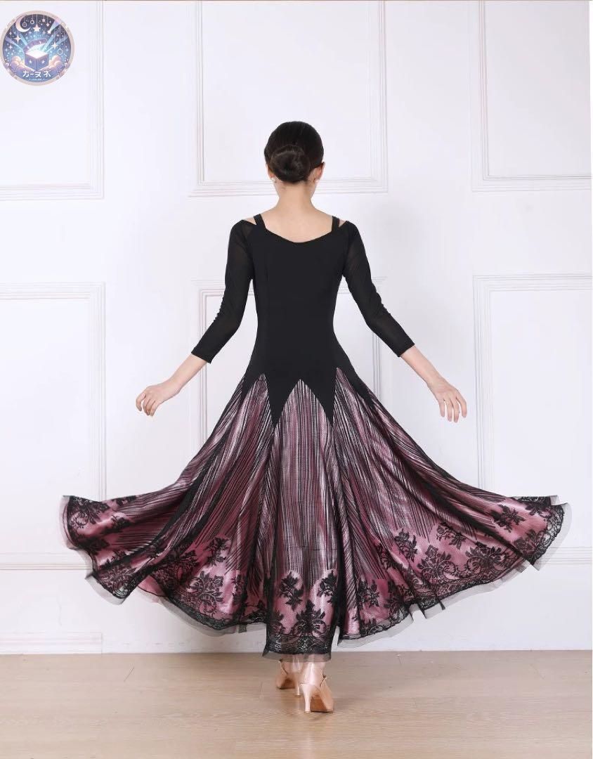 華やか刺繍ワンピース◆練習からダンスパーティー 発表会まで使える