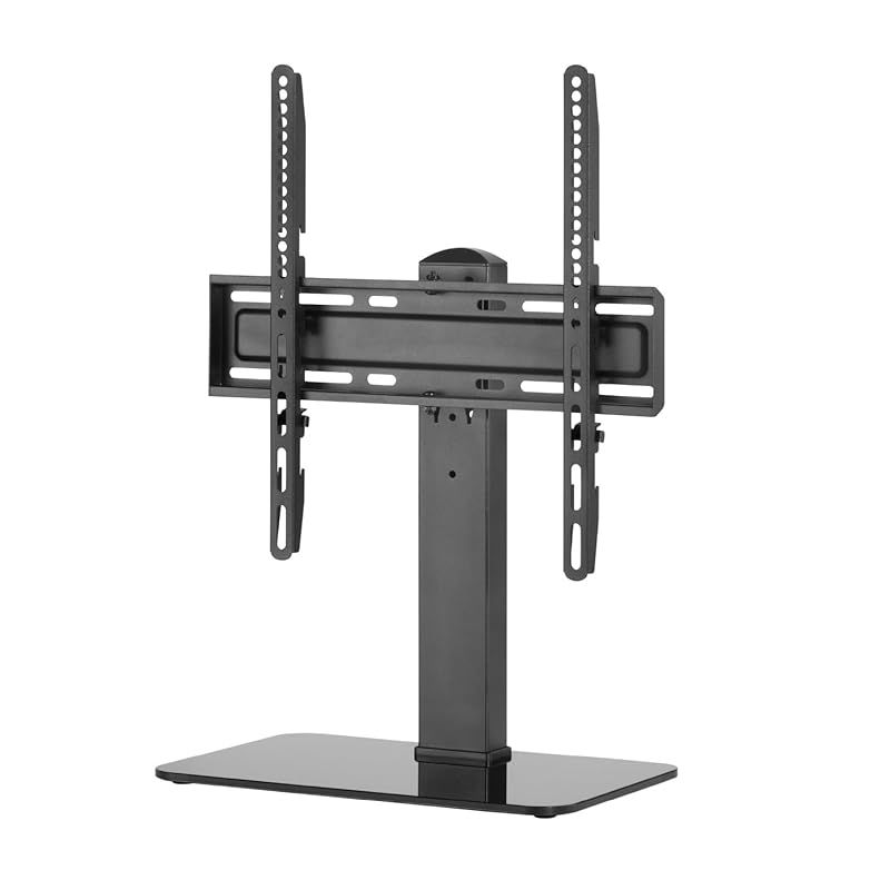 グリーンハウス 卓上テレビスタンド 32-55インチ向け 壁寄せ ロータイプ 首振り GH-TVSBM-BK 1