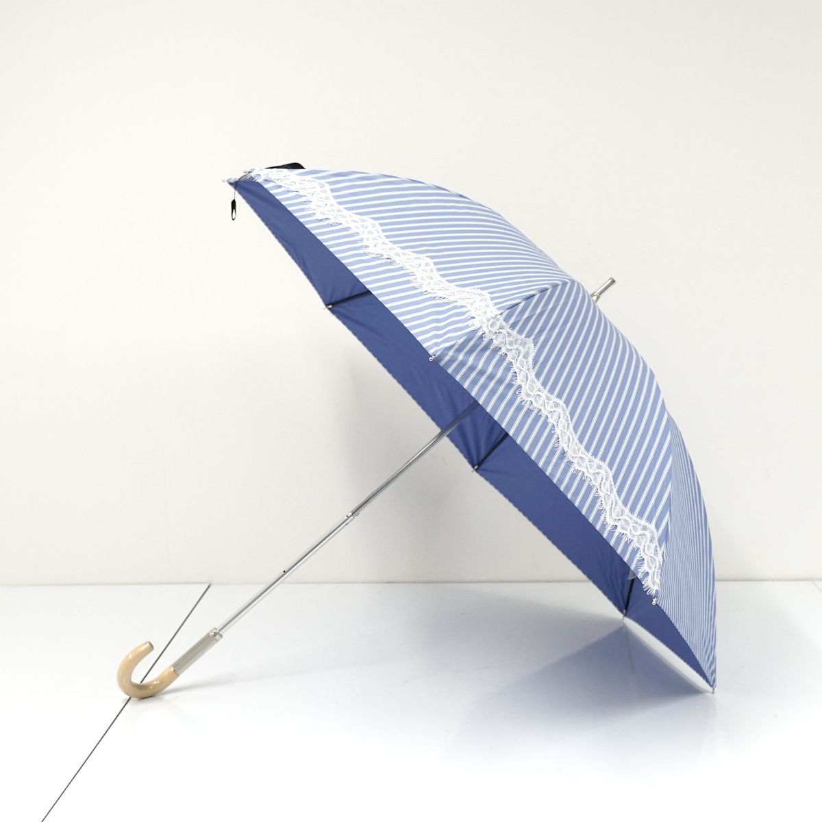 【未使用】ジルスチュアート　晴雨兼用傘　日傘　長傘　ストライプ　レース 楽天市場】ジルスチュアート 日傘 長傘 レディース ブランド