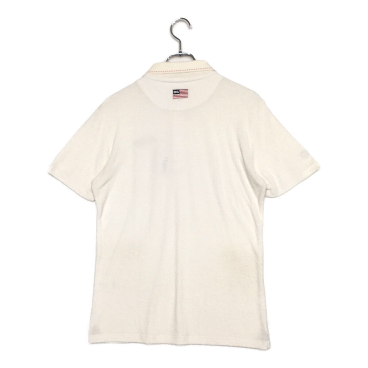 メンズ ブリーフィング BRIEFING 半袖ポロシャツ M 白 ホワイト シンプル パイル地